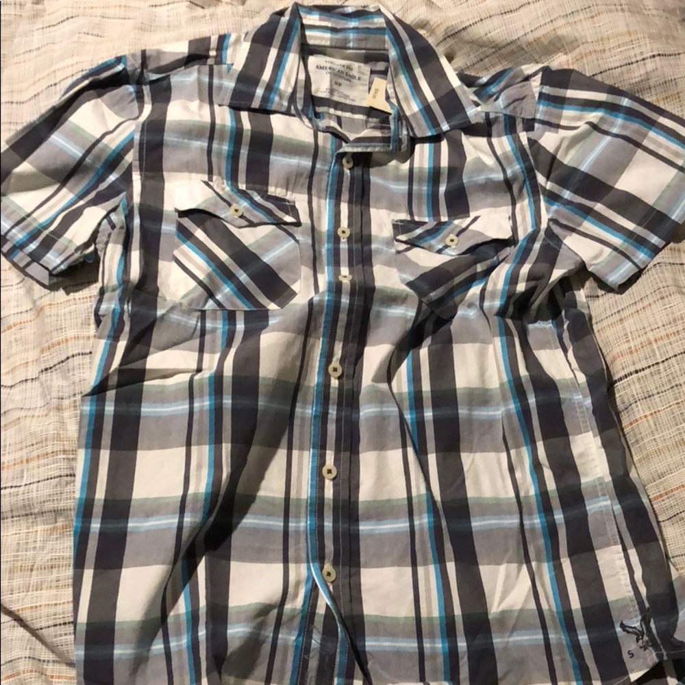 Plaid button shirt